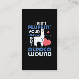 Cartão De Visita Paramédico Alpaca Wound Care Enfermeira Trauma EM