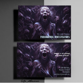 Cartão De Visita Paranormais Investigadores Dimensão Fantasma