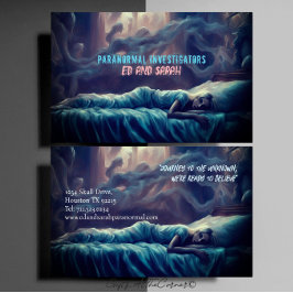 Cartão De Visita Paranormal Investigador Pesadelo