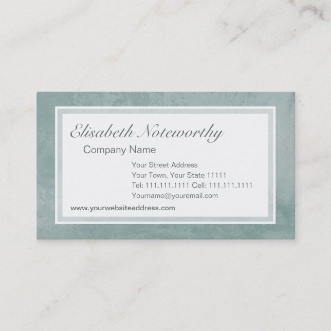 Cartão De Visita Parede italiana velha do efeito pálido do Grunge (Frente)