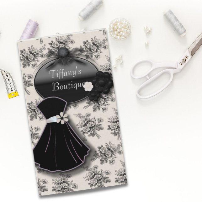 Cartão De Visita Paris Dressmaker Tailor Dress Fashion Boutique (Paris Dressmaker Tailor Dress Fashion Boutique Business Card)