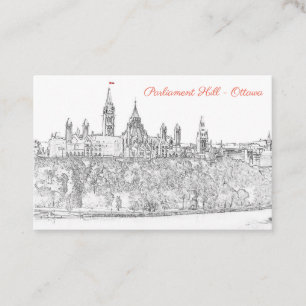Cartão De Visita Parliament Hill em Ottawa - Código QR