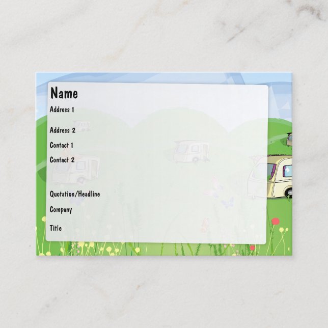 Cartão De Visita Parque de Caravanas (Frente)