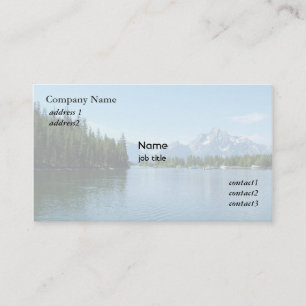 Cartão De Visita Parque Nacional Grand Teton