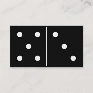 Cartão De Visita Parte do jogo dos dominós