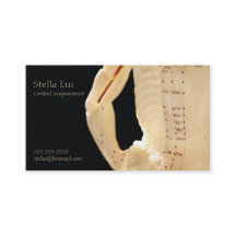 Parte traseira da acupunctura