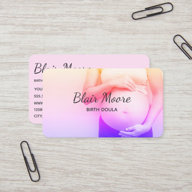 Cartão De Visita Parteira Birth Doula (Frente/Verso In Situ)