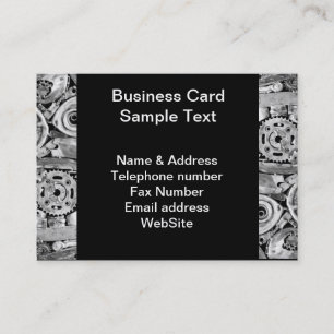 Cartão De Visita Partes de máquinas metálicas soldadas juntas