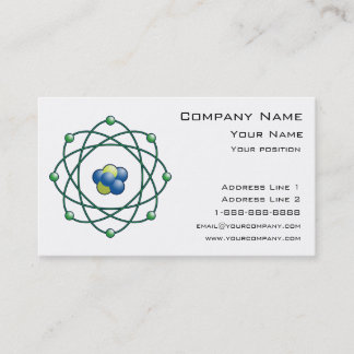 Cartão De Visita Partículas atômicas