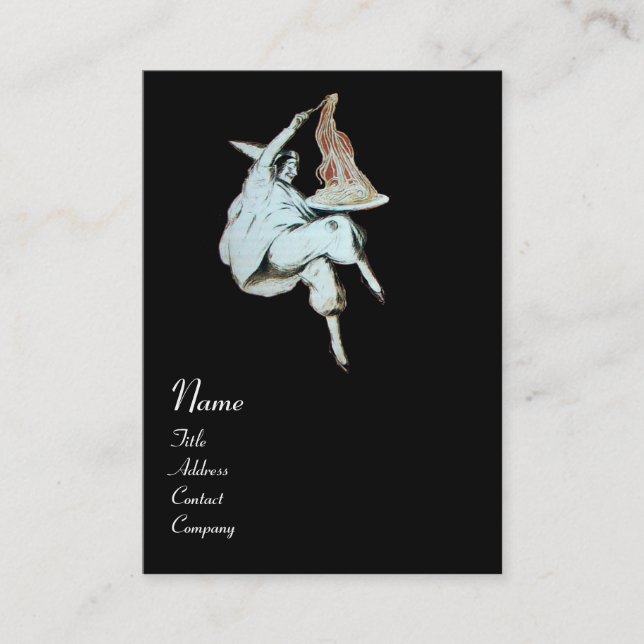 Cartão De Visita PARTIDO ESPAGHETTI ITALIANO KITCHEN, RESTAURANTE v (Frente)