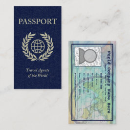 Cartão De Visita passaporte de viagem