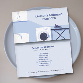 Cartão De Visita Passar Roupa & Lavanderia