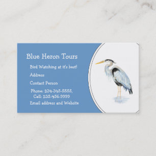 Cartão De Visita Pássaro Azul Hernino do Excelente de Aquarela Pers