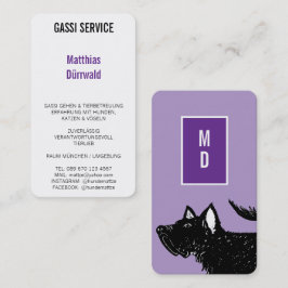 Cartão De Visita Passeador de Cães