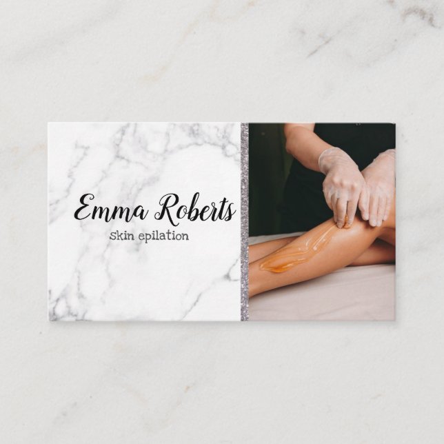 Cartão De Visita Pasta de Açúcar Remoção da Pele Epilação (Frente)