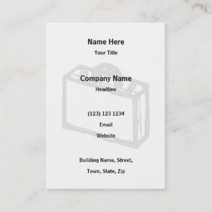 Cartão De Visita Pasta do escritório ou mala de viagem dos