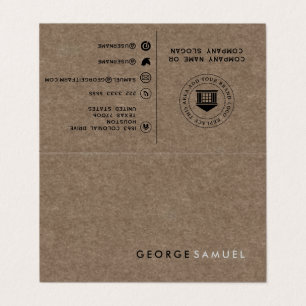 Cartão De Visita Pasta Personalizada Profissional Minimalista Simpl