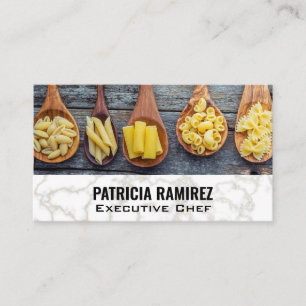 Cartão De Visita Pastas em Colheres de Madeira Marble