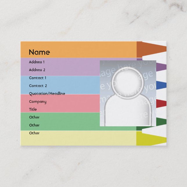 Cartão De Visita Pastéis - carnudos (Frente)