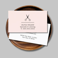 Pastel Black Scissors Salon