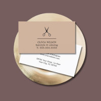 Pastel Black Scissors Salon