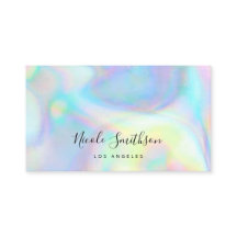 pastel color faux holograph