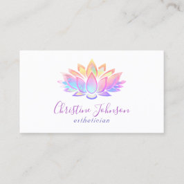 Cartão De Visita pastel color lotus design