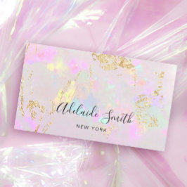 Cartão De Visita pastel opal texture mineral business card