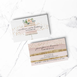 Cartão De Visita Pastelaria de padaria de bolos