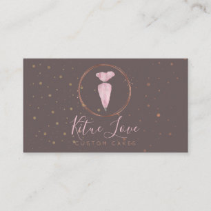 Cartão De Visita Pastery Pastery Patisserie Cake Maker elegante