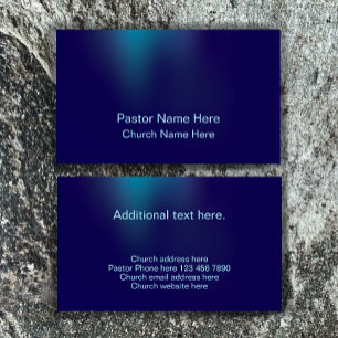 Cartão De Visita Pastor da Igreja Cristã Na moda Moderno Personaliz