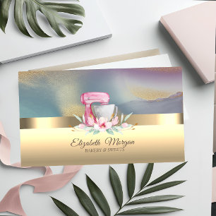 Cartão De Visita Pastor de Flores Elegante para Misturadores Profis