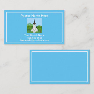 Cartão De Visita Pastor E Igreja