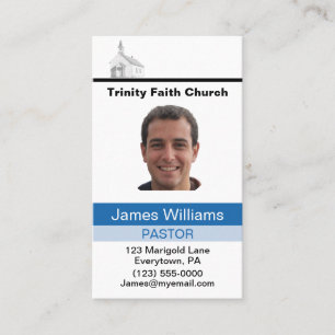 Cartão De Visita Pastor Personalizado