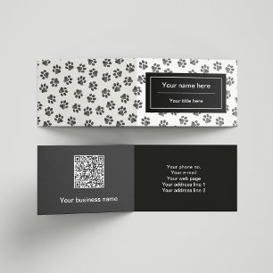 Cartão De Visita Patas, Patas-Cães, Patas-Gatos, Patas-Negras