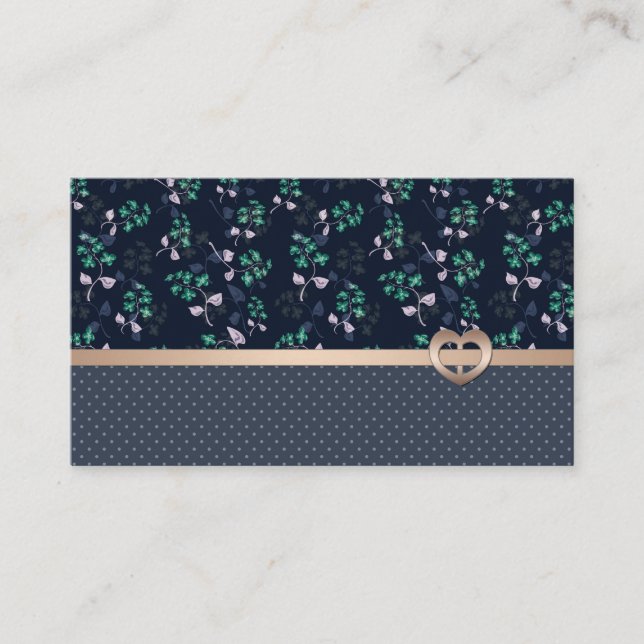 Cartão De Visita Patchwork, Retro (Frente)