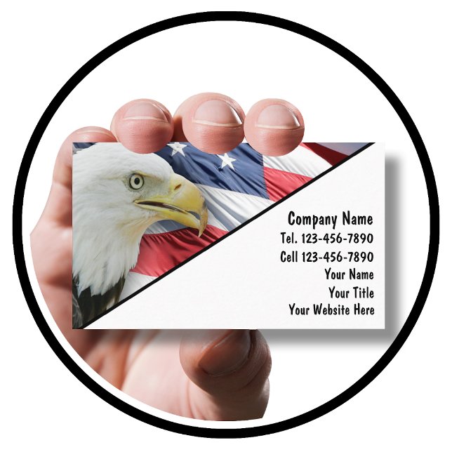Cartão de Visita Patriota Militar Americano (Criador carregado)
