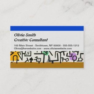 Cartão De Visita Paul Klee Rich Harbor Abstrato Expressionismo