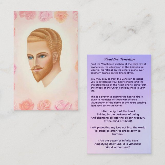 Cartão De Visita Paul o Venetian (Frente/Verso)