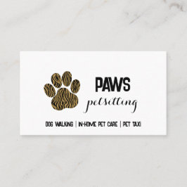Cartão de Visita Paw Print