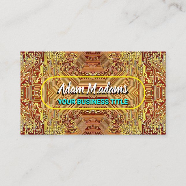 Cartão De Visita PCB, Conselho de circuito impresso eletrônico QR - (Frente)