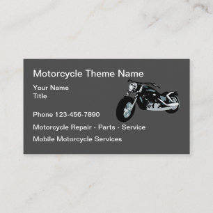 Cartão De Visita Peças E Serviços De Reparação De Motocicletas