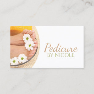 Cartão De Visita Pedicure Nail Peducurist - Pé Chamomile