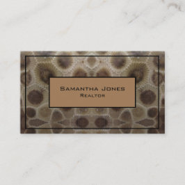 Cartão De Visita Pedra de Petoskey