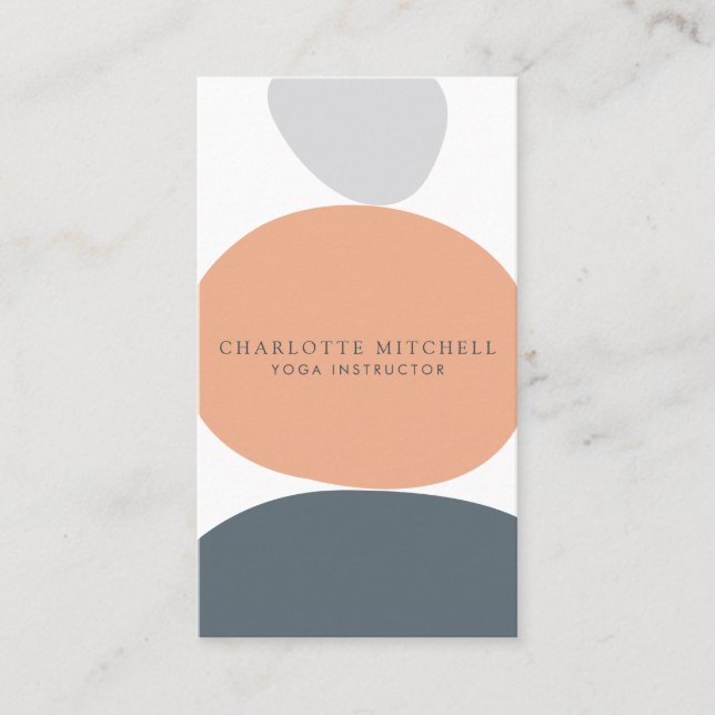 Cartão De Visita Pedras modernas na zona Abstrato (Frente)