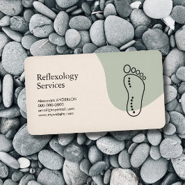 Cartão De Visita Pegada do Contorno - Reflexologia