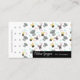 Cartão De Visita Peitos de rabo Pet Groomer Suds Logotipo Recompens