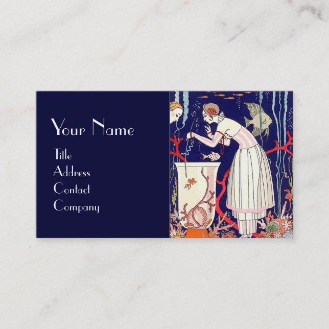 CARTÃO DE VISITA PEIXE BURACO, AQUÁRIMOS, FASHÃO DE BELEZA DECO (Frente)