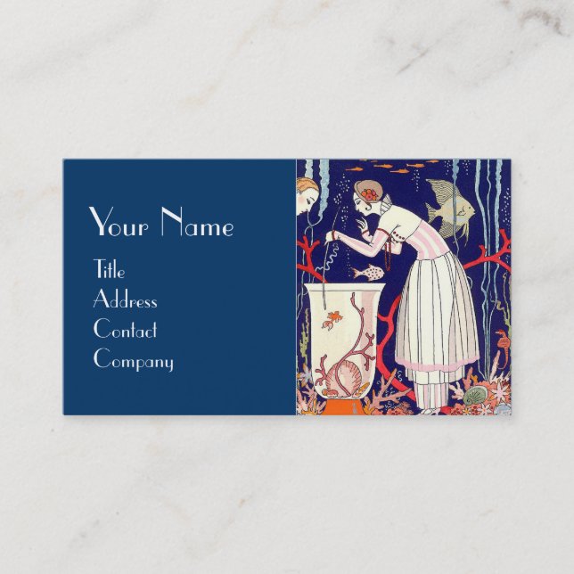 CARTÃO DE VISITA PEIXE BURACO, AQUÁRIO, FASHÃO DE BELEZA DECO (Frente)