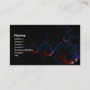 Cartão De Visita Peixes - Arte Fractal